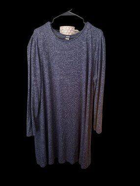 Old Navy Long Sleeved Crew Neck Sweater Dress Blue Womens Size XL